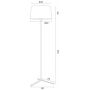 Argon Cavalino lampa stojąca 1x15W biały/złoty 8307 zdj.3