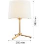 Argon Cavalino lampa stołowa 1x15W biały/złoty 8318 zdj.2