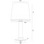 Argon Hampton lampa stołowa 1x15 W kremowa 8540 zdj.2