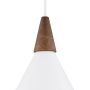 Argon Kegel lampa wisząca 1x15 W biała-drewno 8631 zdj.4