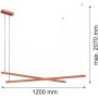 Argon Miami lampa wisząca 2x74 W brązowa 8837 zdj.4