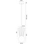 Argon Volante lampa wisząca 1x6 W drewno-opal 8951 zdj.2