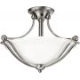 Elstead Lighting Bolla lampa wisząca 2x100 W biała-srebrna HK-BOLLA-SF zdj.1