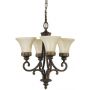 Elstead Lighting Drawing Room lampa wisząca 4x100 W brązowa-beżowa FE-DRAWING-ROOM4 zdj.1