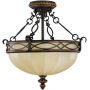 Elstead Lighting Drawing Room lampa wisząca 2x100 W brązowa/beżowa FE-DRAWING-ROOM-SFC zdj.1
