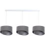 BPS Koncept Galaxy lampa wisząca 3x60 W biała-szary/popielaty-srebrna 060-L3-013 zdj.1