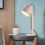 Brilliant Swivel lampa stołowa 1x30W różowa/drewno 92716/17 zdj.4