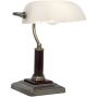 Brilliant Bankir lampa biurkowa 1x60W antyczny mosiądz/biała 92679/31 zdj.1