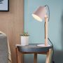 Brilliant Swivel lampa stołowa 1x30W różowa/drewno 92716/17 zdj.2