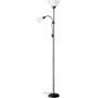 Brilliant Spari lampa stojąca 2x60W czarna/biała 93008/76 zdj.1