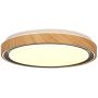 Candellux Aflo plafon 1x24 W biały-czarny-drewno 14-33932 zdj.2