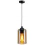 Candellux Bistro lampa wisząca 1x40W czarna/bursztynowa 31-00569 zdj.4