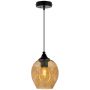 Candellux Aspa lampa wisząca 1x40W czarna/brązowa 31-00583 zdj.1