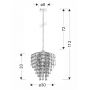 Candellux Sardi lampa wisząca 1x60W chrom 31-05403 zdj.2