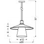 Candellux Loft lampa wisząca 1x60W czarny 31-43108 zdj.2