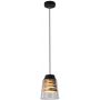 Candellux Fresno lampa wisząca 1x60W czarna/złota/przezroczysta 31-78384 zdj.1