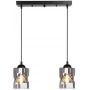 Candellux Felis lampa wisząca 2x60W czarna/przydymiona 32-00132 zdj.4
