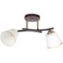 Candellux Greco lampa podsufitowa 2x40W czarny/biały/złoty 32-22622 zdj.1