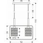 Candellux Crown lampa wisząca 2x40 W czarna 32-26774 zdj.2