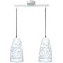 Candellux Sabrin lampa wisząca 2x60W biała 32-54869 zdj.1