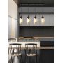 Candellux Bistro lampa wisząca 4x40W czarna/bursztynowa 34-00552 zdj.3