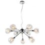 Candellux Dixi lampa wisząca 9x40W chrom/przezroczysty 39-65018 zdj.1