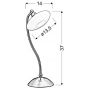 Candellux Elisa lampa biurkowa 1x40W biały/satyna/nikiel 41-06045 zdj.2