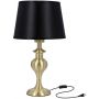 Candellux Prima Gold lampa stołowa 1x60W czarna/złota 41-09227 zdj.1