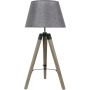 Candellux Lugano lampa stołowa 1x60W drewno/szary 41-31150 zdj.1