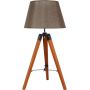 Candellux Lugano lampa stołowa 1x60W drewno/brązowy 41-31211 zdj.1