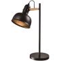 Candellux Reno lampa biurkowa 1x40W czarno/drewniana 41-80066 zdj.1