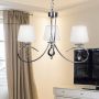 Candellux Arnika lampa wisząca 3x40W chrom/biały 33-21663 zdj.4