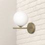 Candellux Kama kinkiet 1x28W mosiądz/biały 21-73419 zdj.4