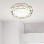 Candellux Sven plafon 1x24W biały/złoty 98-66312 zdj.4