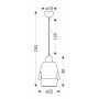 Ledea Falun lampa wisząca 1x40W żółta/szara 50101149 zdj.2