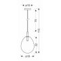 Ledea Lukka lampa wisząca 1x6W LED szara 50133211 zdj.2