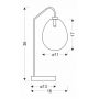 Ledea Lukka lampa stołowa 1x10W chrom 50501224 zdj.2