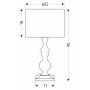 Candellux Cardinale lampa stołowa 1x40 W beżowa 41-37947 zdj.2