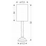 Candellux Cardinale lampa stołowa 1x40 W beżowa 41-37954 zdj.2