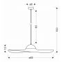 Candellux Deco lampa wisząca 1x40 W czarna 31-38272 zdj.2