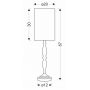 Candellux Cardinale lampa stołowa 1x40 W beżowa 41-40084 zdj.2