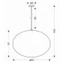 Candellux Mellow lampa wisząca 1x40 W biała 31-41975 zdj.2