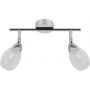 Candellux Rico lampa podsufitowa 2x6W LED chrom/przezroczysty 92-67579 zdj.1