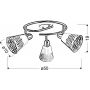 Candellux Discovery lampa podsufitowa 3x40W chrom/biały 98-62185 zdj.2