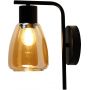 Candellux Moldo kinkiet 1x40 W czarny-bursztynowy 21-35103 zdj.1