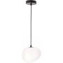 Candellux Stones lampa wisząca 1x40 W biała-czarna 31-35127 zdj.1