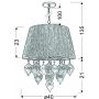 Candellux Elissa lampa wisząca 3x40 W beżowa 33-04567 zdj.2