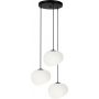 Candellux Stones lampa wisząca 3x40 W biała-czarna 33-35172 zdj.1