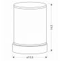 Candellux Brillo lampa stołowa 1x2,5 W czarna-przezroczysta 41-35806 zdj.2
