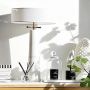 CosmoLight Bow lampa stołowa 2x40W biały/marmur/mosiądz T02114BR zdj.4
